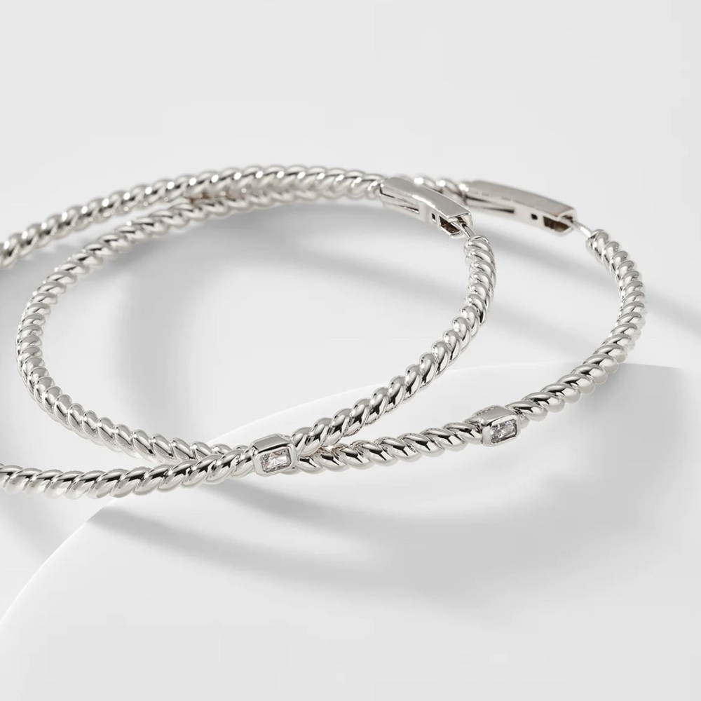 NADRI GOLDEN HOUR EXTRA LARGE HOOP EARRINGS